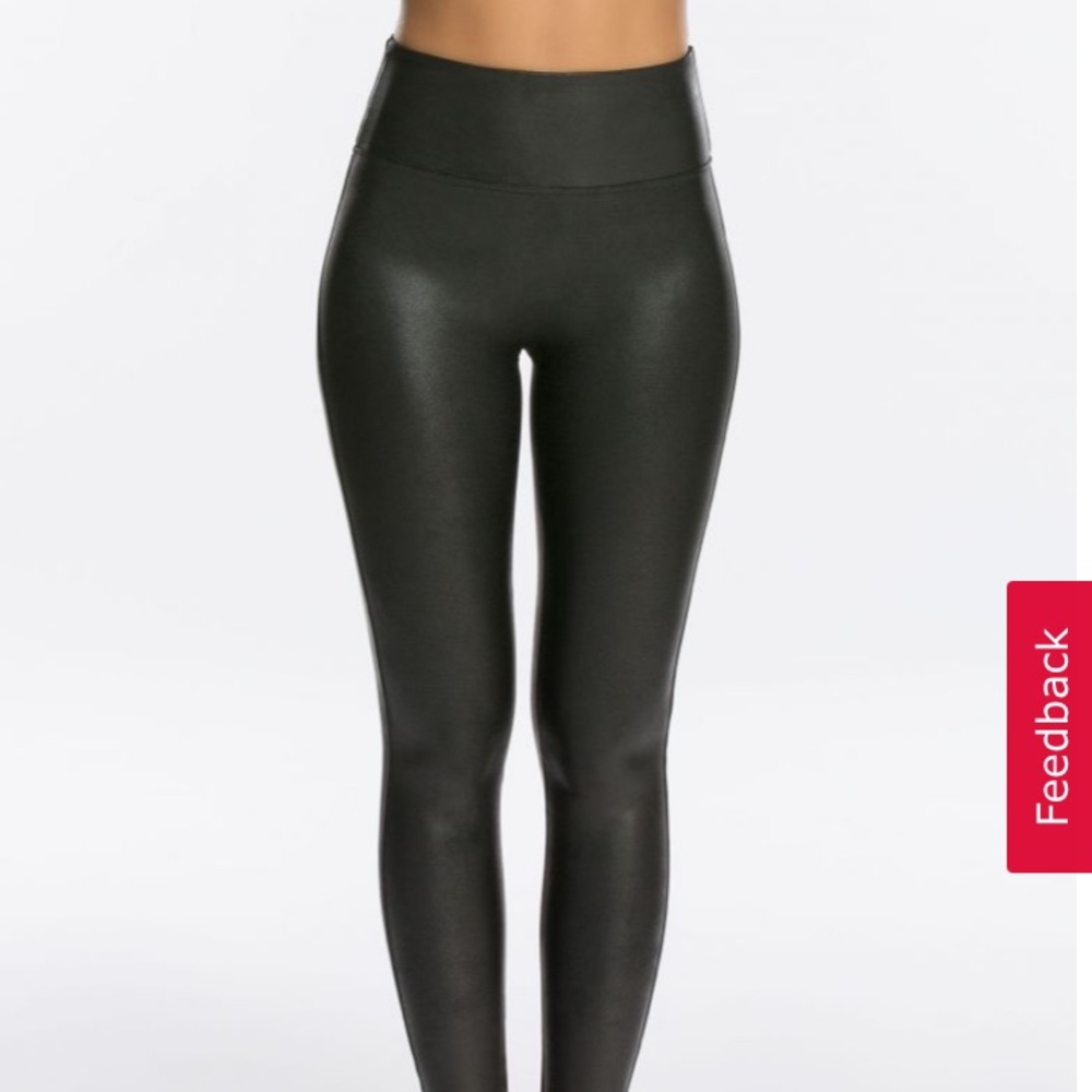 SPANX faux leather leggings - petite small